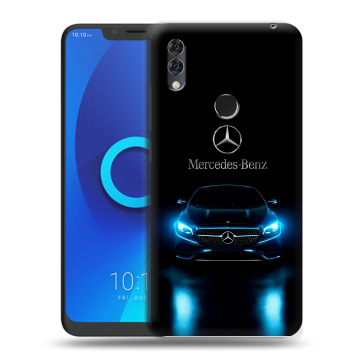 Силиконовый чехол на Alcatel 5V с принтом Mercedes Мерседес