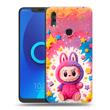 Силиконовый чехол на Alcatel 5V с принтом Labubu Лабубу