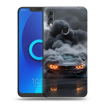 Силиконовый чехол на Alcatel 5V с принтом BMW БМВ