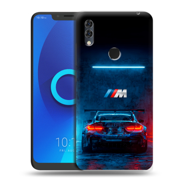 Силиконовый чехол на Alcatel 5V с принтом BMW БМВ
