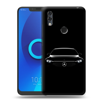 Силиконовый чехол на Alcatel 5V с принтом Mercedes Мерседес