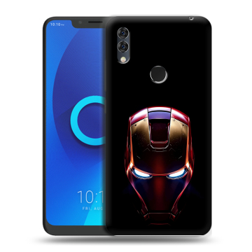 Силиконовый чехол на Alcatel 5V с принтом IronMan Железный человек