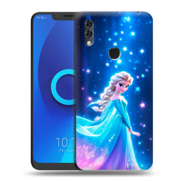 Силиконовый чехол на Alcatel 5V с принтом Холодное сердце Frozen