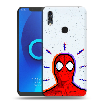 Силиконовый чехол на Alcatel 5V с принтом Spiderman Человек паук