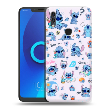 Силиконовый чехол на Alcatel 5V с принтом Лило и Стич
