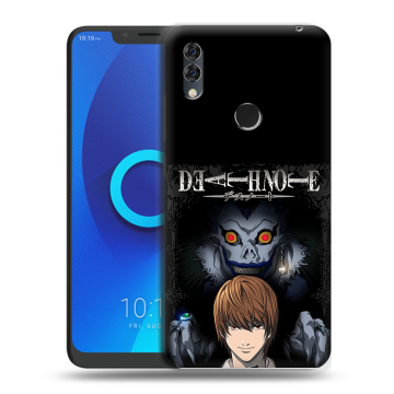 Силиконовый чехол на Alcatel 5V с принтом Death note Тетрадь смерти