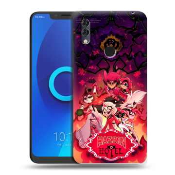 Силиконовый чехол на Alcatel 5V с принтом Hazbin Hotel Отель Хазбин