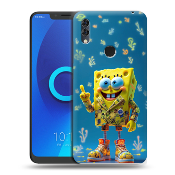 Силиконовый чехол на Alcatel 5V с принтом Спанч боб Спанчбоб Силиконовый чехол на Alcatel 5V с принтом Спанч боб Спанчбоб