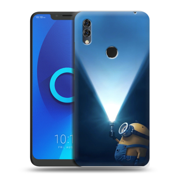 Силиконовый чехол на Alcatel 5V с принтом Миньоны