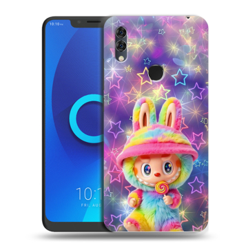 Силиконовый чехол на Alcatel 5V с принтом Labubu Лабубу