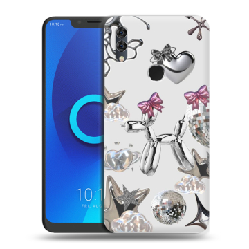 Силиконовый чехол на Alcatel 5V с принтом Y2K Силиконовый чехол на Alcatel 5V с принтом Y2K