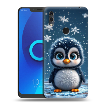 Силиконовый чехол на Alcatel 5V с принтом Новый год