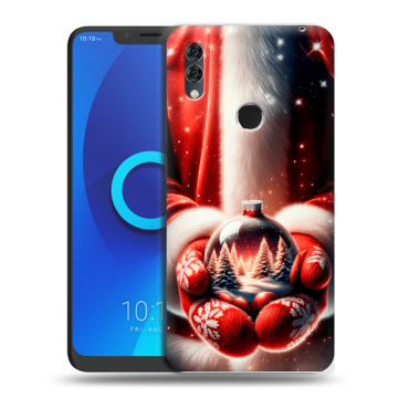 Силиконовый чехол на Alcatel 5V с принтом Новый год Силиконовый чехол на Alcatel 5V с принтом Новый год