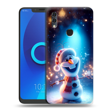 Силиконовый чехол на Alcatel 5V с принтом Новый год Силиконовый чехол на Alcatel 5V с принтом Новый год