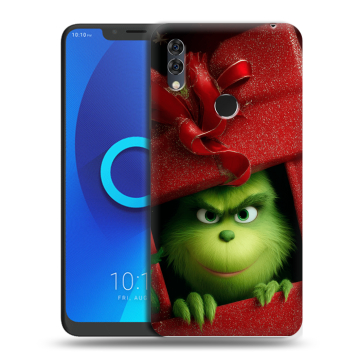 Силиконовый чехол на Alcatel 5V с принтом Новый год Силиконовый чехол на Alcatel 5V с принтом Новый год