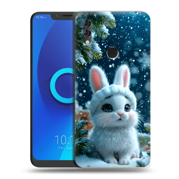Силиконовый чехол на Alcatel 5V с принтом Новый год Силиконовый чехол на Alcatel 5V с принтом Новый год