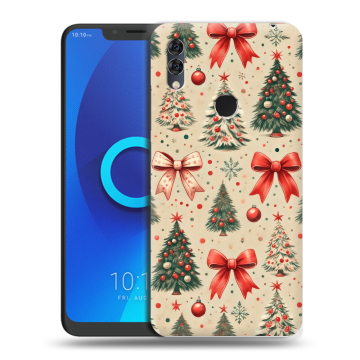 Силиконовый чехол на Alcatel 5V с принтом Новый год Силиконовый чехол на Alcatel 5V с принтом Новый год