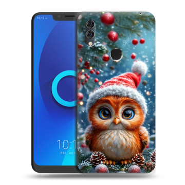 Силиконовый чехол на Alcatel 5V с принтом Новый год Силиконовый чехол на Alcatel 5V с принтом Новый год