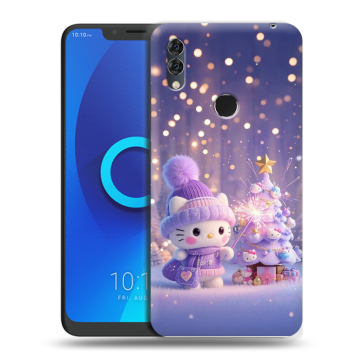 Силиконовый чехол на Alcatel 5V с принтом Новый год Силиконовый чехол на Alcatel 5V с принтом Новый год