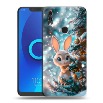 Силиконовый чехол на Alcatel 5V с принтом Новый год Силиконовый чехол на Alcatel 5V с принтом Новый год