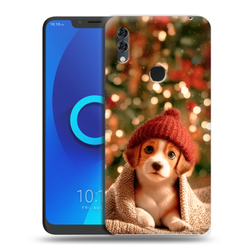 Силиконовый чехол на Alcatel 5V с принтом Новый год Силиконовый чехол на Alcatel 5V с принтом Новый год