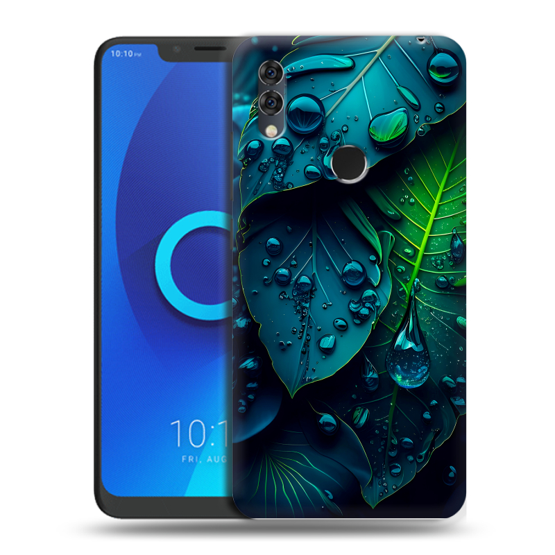 Силиконовый чехол на Alcatel 5V с принтом Листья Силиконовый чехол на Alcatel 5V с принтом Листья