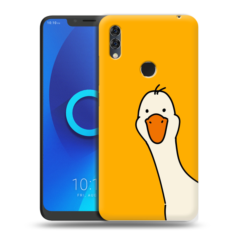 Силиконовый чехол на Alcatel 5V с принтом Утка Силиконовый чехол на Alcatel 5V с принтом Утка