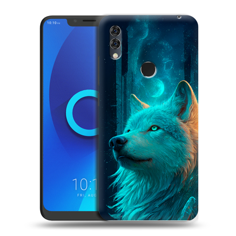 Силиконовый чехол на Alcatel 5V с принтом бабочки саккура Силиконовый чехол на Alcatel 5V с принтом бабочки саккура