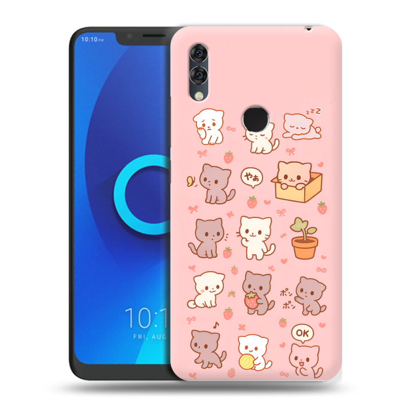 Силиконовый чехол на Alcatel 5V с принтом Hello Kitty Хелоу Кити Силиконовый чехол на Alcatel 5V с принтом Hello Kitty Хелоу Кити