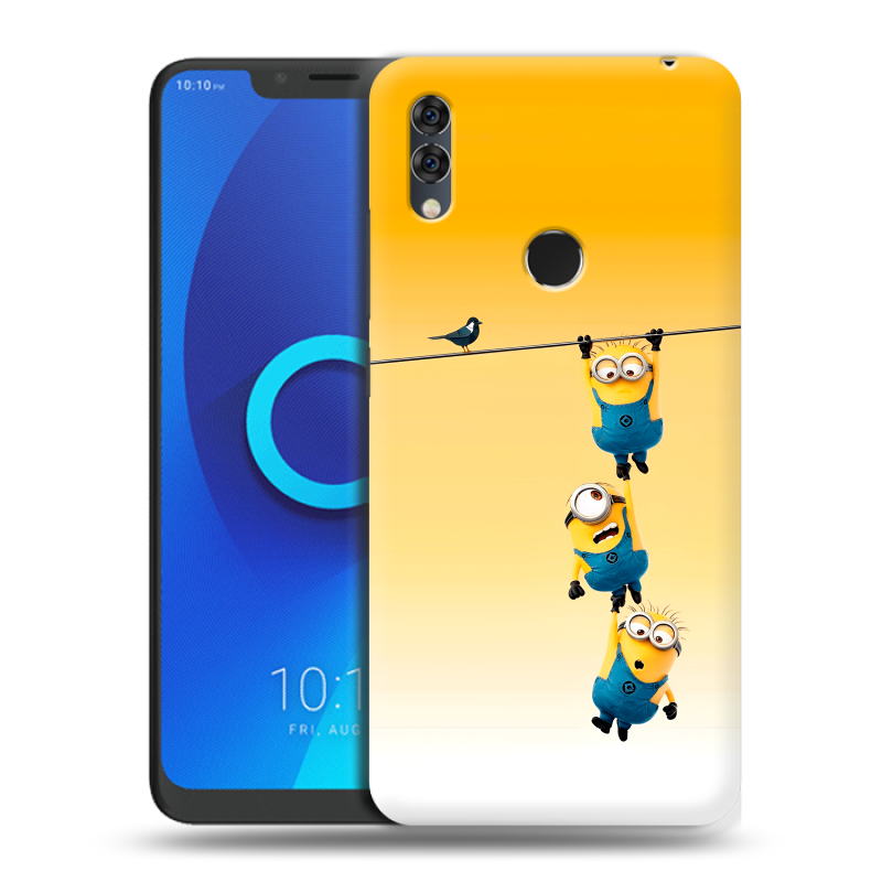 Силиконовый чехол на Alcatel 5V с принтом Миньоны Силиконовый чехол на Alcatel 5V с принтом Миньоны