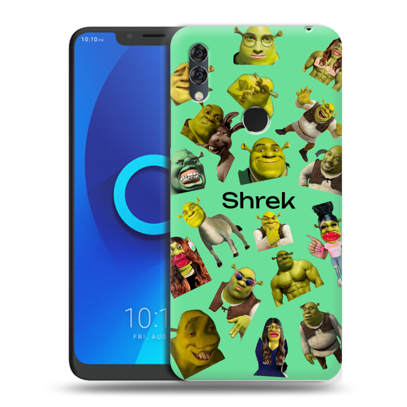 Силиконовый чехол на Alcatel 5V с принтом Шрек Shrek Силиконовый чехол на Alcatel 5V с принтом Шрек Shrek