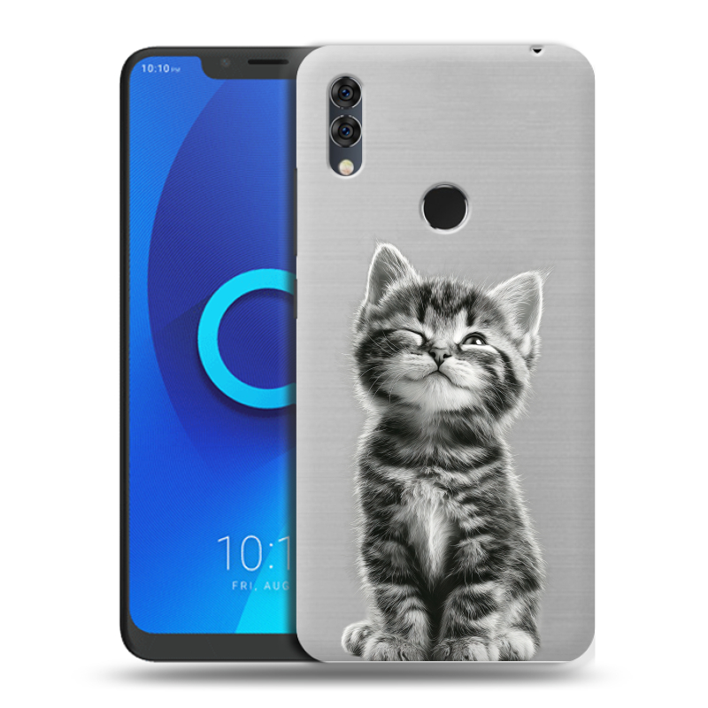 Силиконовый чехол на Alcatel 5V с принтом Котенок Силиконовый чехол на Alcatel 5V с принтом Котенок