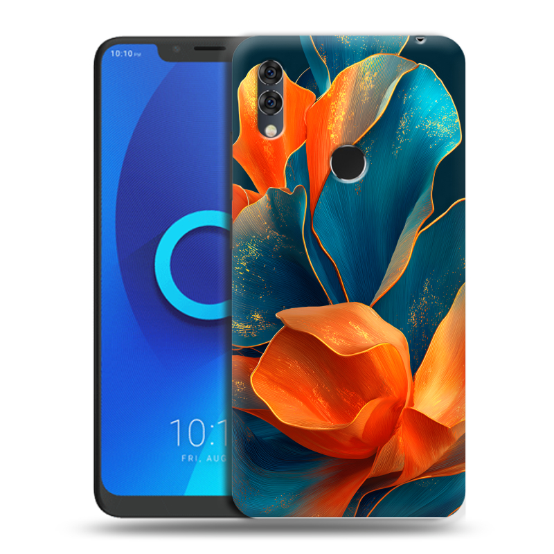 Силиконовый чехол на Alcatel 5V с принтом Цветы Силиконовый чехол на Alcatel 5V с принтом Цветы