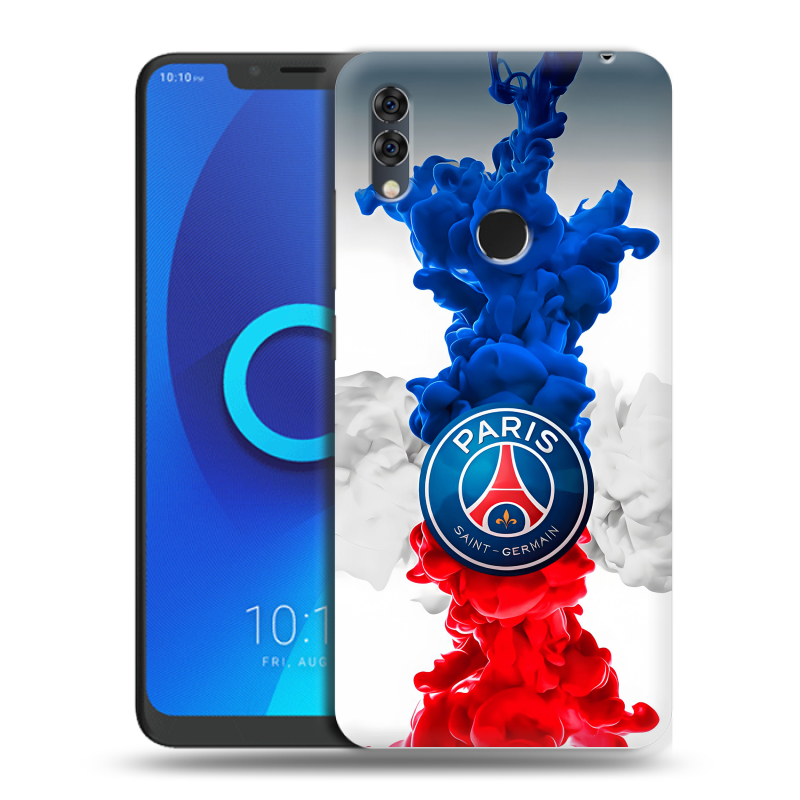 Силиконовый чехол на Alcatel 5V с принтом PSG ПСЖ Силиконовый чехол на Alcatel 5V с принтом PSG ПСЖ