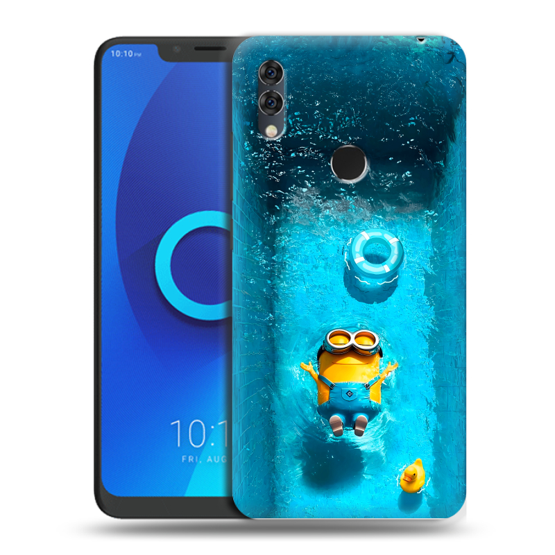 Силиконовый чехол на Alcatel 5V с принтом Миньоны Силиконовый чехол на Alcatel 5V с принтом Миньоны