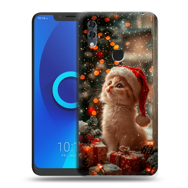Силиконовый чехол на Alcatel 5V с принтом Новый год Силиконовый чехол на Alcatel 5V с принтом Новый год