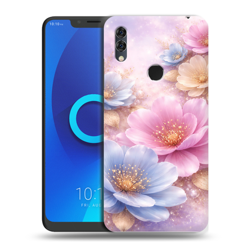 Силиконовый чехол на Alcatel 5V с принтом женский Силиконовый чехол на Alcatel 5V с принтом женский
