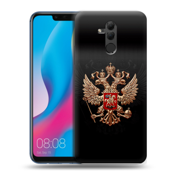 Силиконовый противоударный чехол на Huawei Mate 20 Lite с принтом Герб России Силиконовый противоударный чехол на Huawei Mate 20 Lite с принтом Герб России