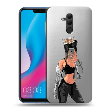 Силиконовый противоударный чехол на Huawei Mate 20 Lite с принтом Женские принты Силиконовый противоударный чехол на Huawei Mate 20 Lite с принтом Женские принты
