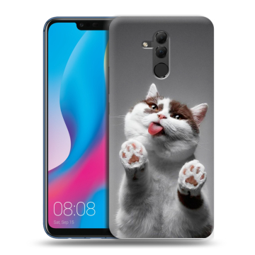 Силиконовый противоударный чехол на Huawei Mate 20 Lite с принтом Коты Силиконовый противоударный чехол на Huawei Mate 20 Lite с принтом Коты