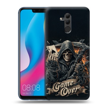 Силиконовый противоударный чехол на Huawei Mate 20 Lite с принтом Скелет карты Силиконовый противоударный чехол на Huawei Mate 20 Lite с принтом Скелет карты