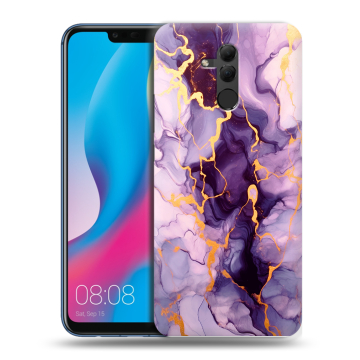 Силиконовый противоударный чехол на Huawei Mate 20 Lite с принтом Мрамор