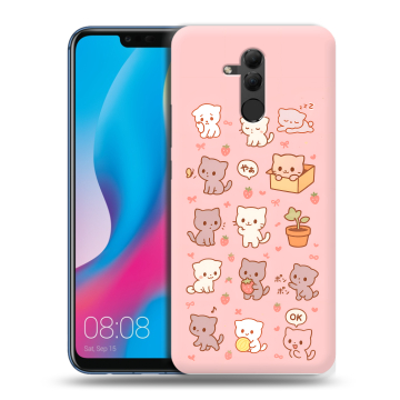 Силиконовый противоударный чехол на Huawei Mate 20 Lite с принтом Hello Kitty Хелоу Кити