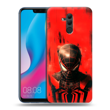 Силиконовый противоударный чехол на Huawei Mate 20 Lite с принтом человек паук spiderman