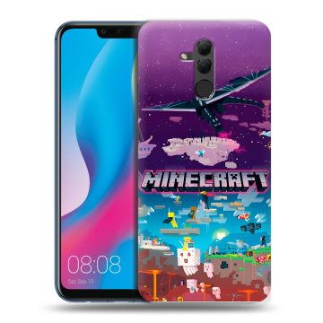 Силиконовый противоударный чехол на Huawei Mate 20 Lite с принтом Майнкрафт Minecraft Силиконовый противоударный чехол на Huawei Mate 20 Lite с принтом Майнкрафт Minecraft