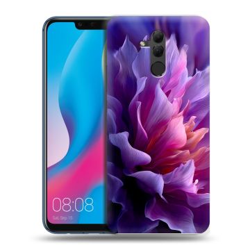 Силиконовый противоударный чехол на Huawei Mate 20 Lite с принтом женский цветы