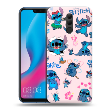 Силиконовый противоударный чехол на Huawei Mate 20 Lite с принтом Лило и Стич