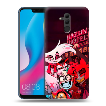 Силиконовый противоударный чехол на Huawei Mate 20 Lite с принтом Hazbin Hotel Отель Хазбин Силиконовый противоударный чехол на Huawei Mate 20 Lite с принтом Hazbin Hotel Отель Хазбин