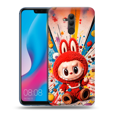 Силиконовый противоударный чехол на Huawei Mate 20 Lite с принтом Labubu Лабубу