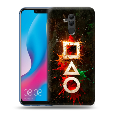 Силиконовый противоударный чехол на Huawei Mate 20 Lite с принтом Squid Game Игра кальмара Силиконовый противоударный чехол на Huawei Mate 20 Lite с принтом Squid Game Игра кальмара